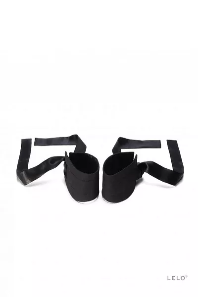 LELO Etherea Silk Cuffs Black, Mankiety do krępowania