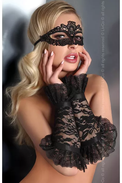 Livia Corsetti Gloves Black 13 LC 28011, Rękawiczki