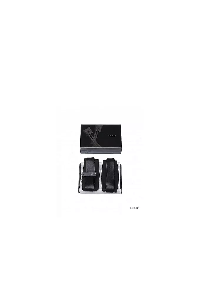 LELO Etherea Silk Cuffs Black, Mankiety do krępowania