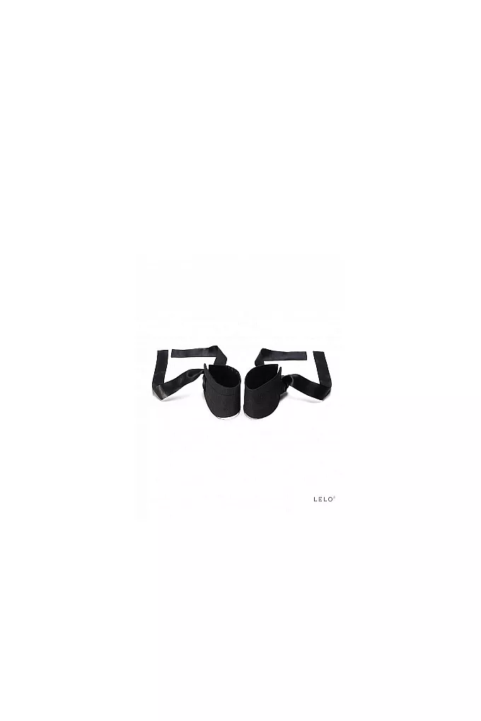 LELO Etherea Silk Cuffs Black, Mankiety do krępowania