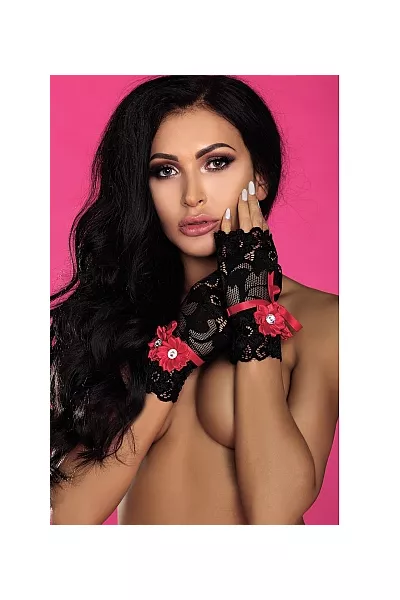 Livia Corsetti Rękawiczki Black Model 14 LC 28012,