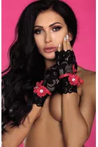 Livia Corsetti Rękawiczki Black Model 14 LC 28012,