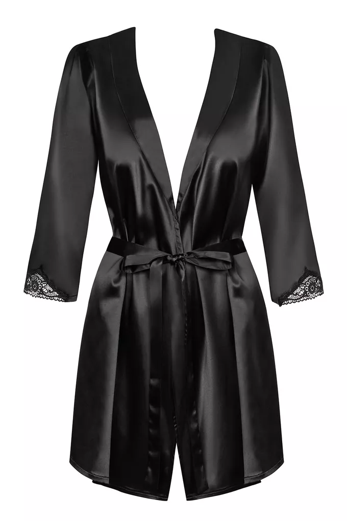 Obsessive Satinia robe black