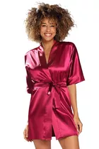 Szlafrok damski Dkaren 90 - Rozmiar: 2XL, Kolor: bordo