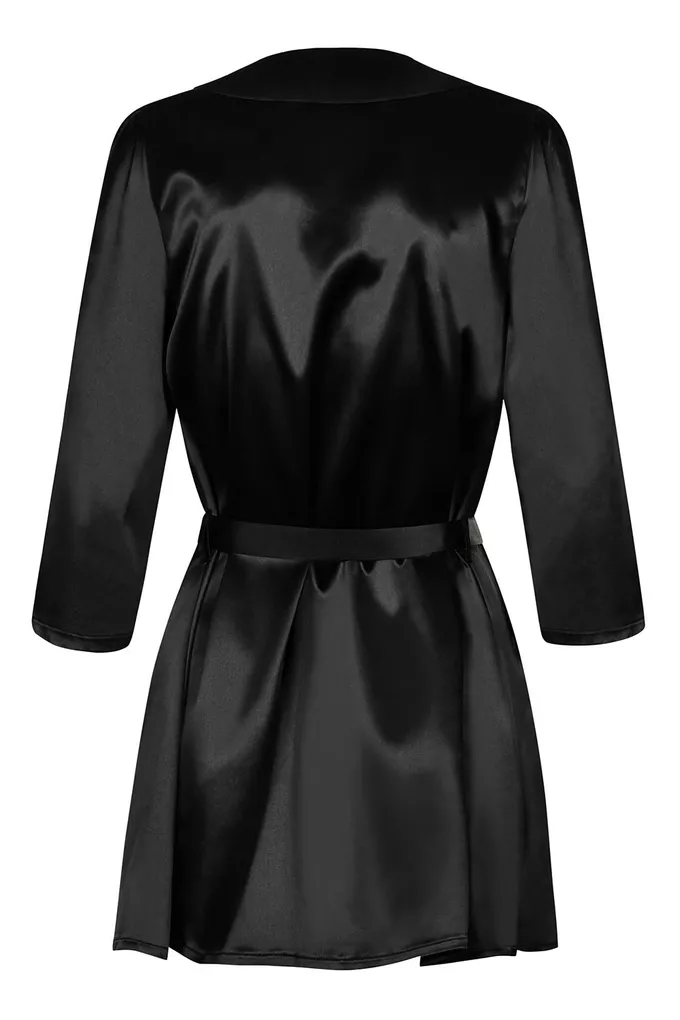 Obsessive Satinia robe black