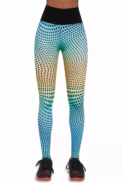 Legginsy sportowe Bas Bleu Wave 90