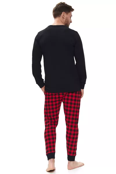 Piżama męska PMB.9761 długie spodnie, długi rękaw Dn-nightwear